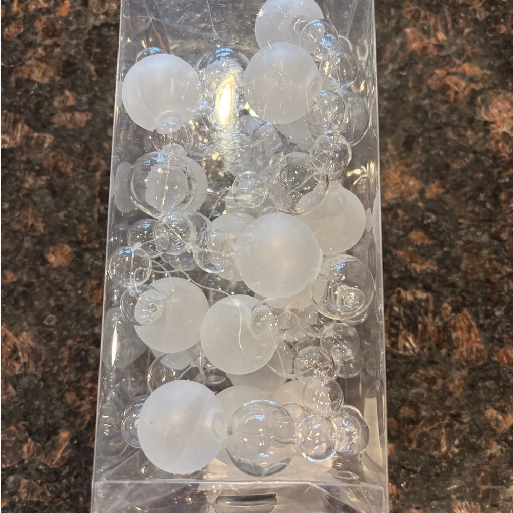 Crate & Barrel Glass Bead Garland, NIB